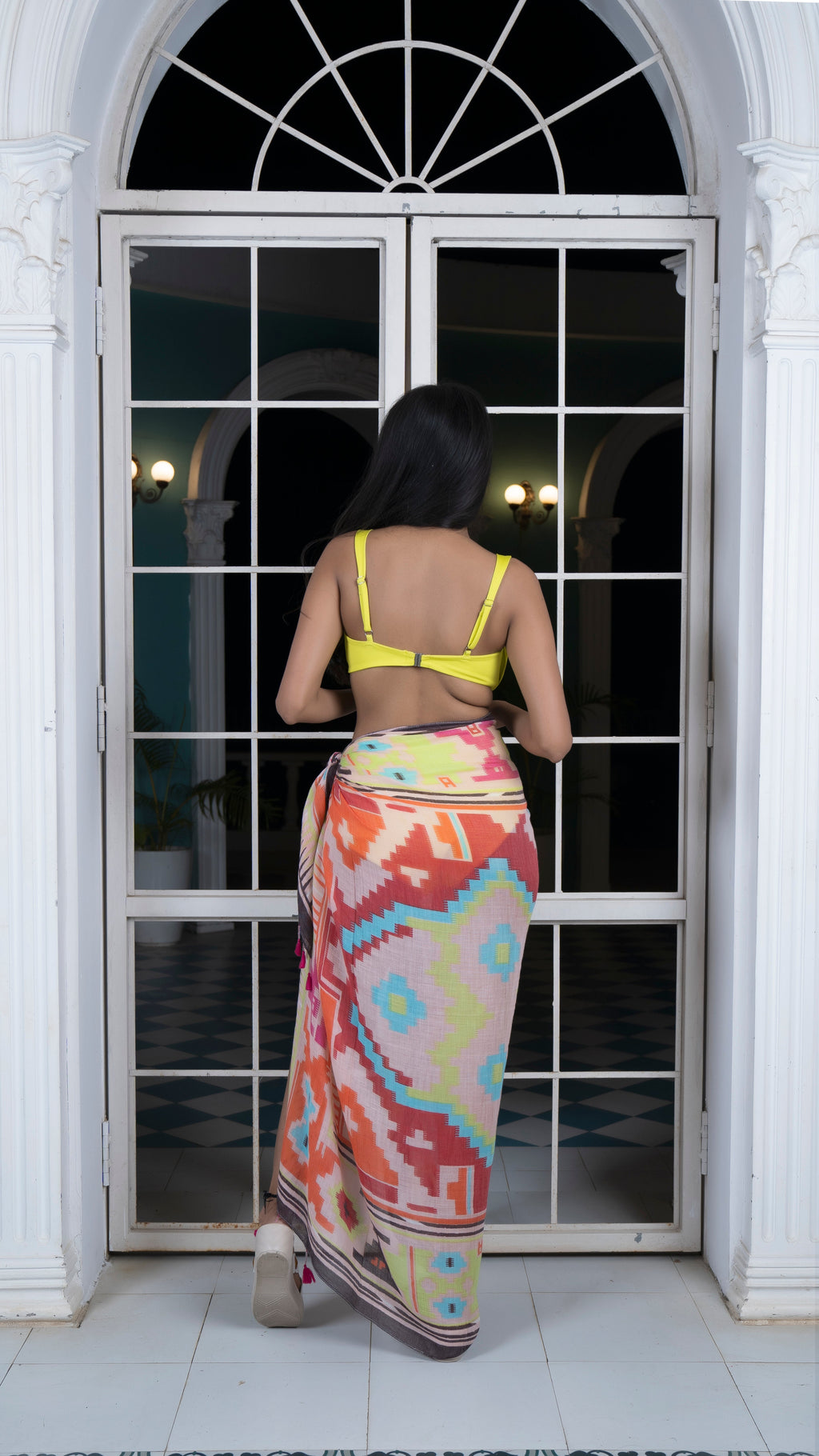 Noroke Modal Abstract Printed Sarong | Grocsy