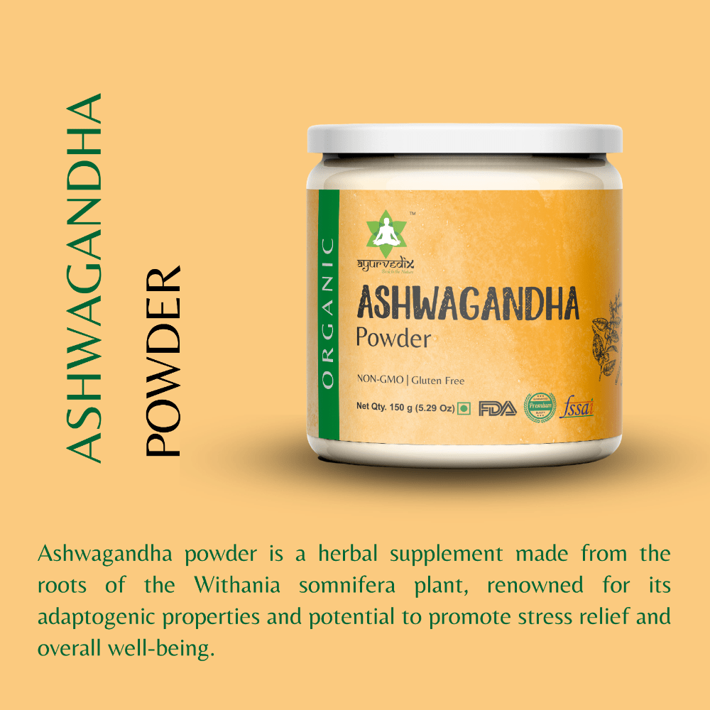 Ayurvedix Organic Ashwagandha Powder | Grocsy