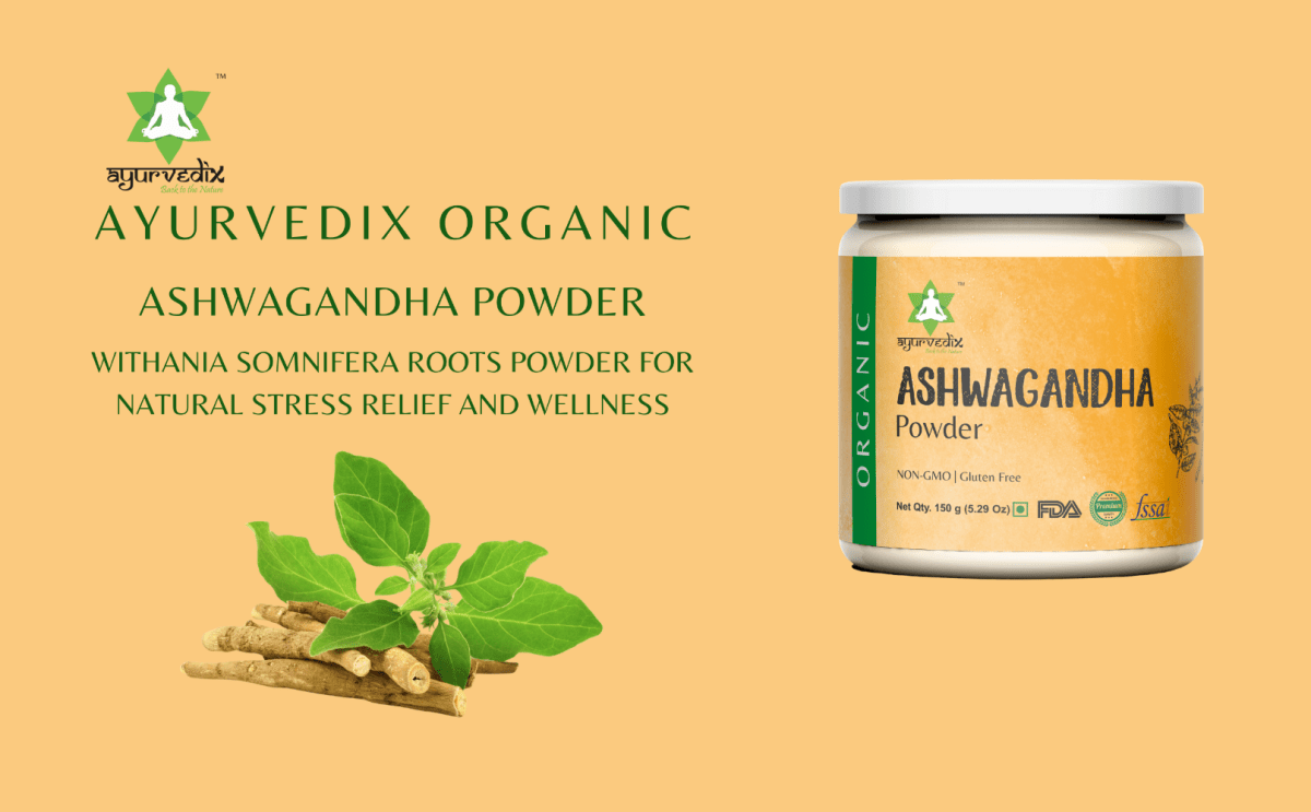 Ayurvedix Organic Ashwagandha Powder | Grocsy