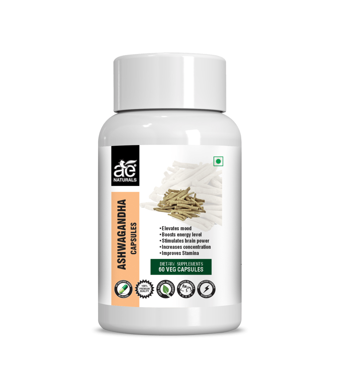 Ae Naturals Ashwagandha Capsules | Grocsy