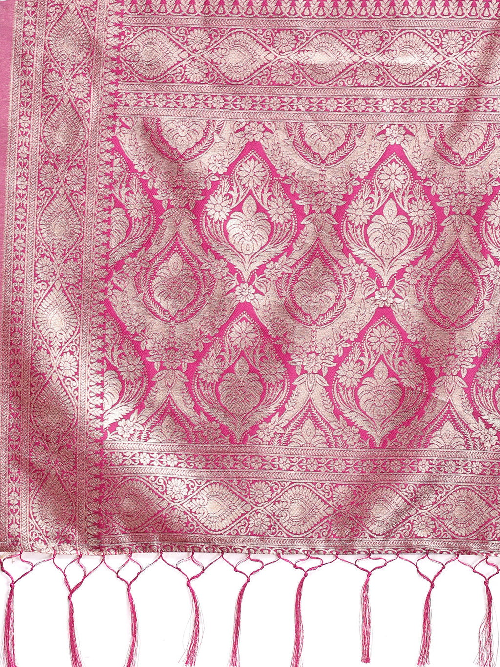 Shree Shyam Fashion Graceful Cream & Pink Linen Cotton Saree with Rich Zari Pallu - A Touch of Royal Comfort | Grocsy
