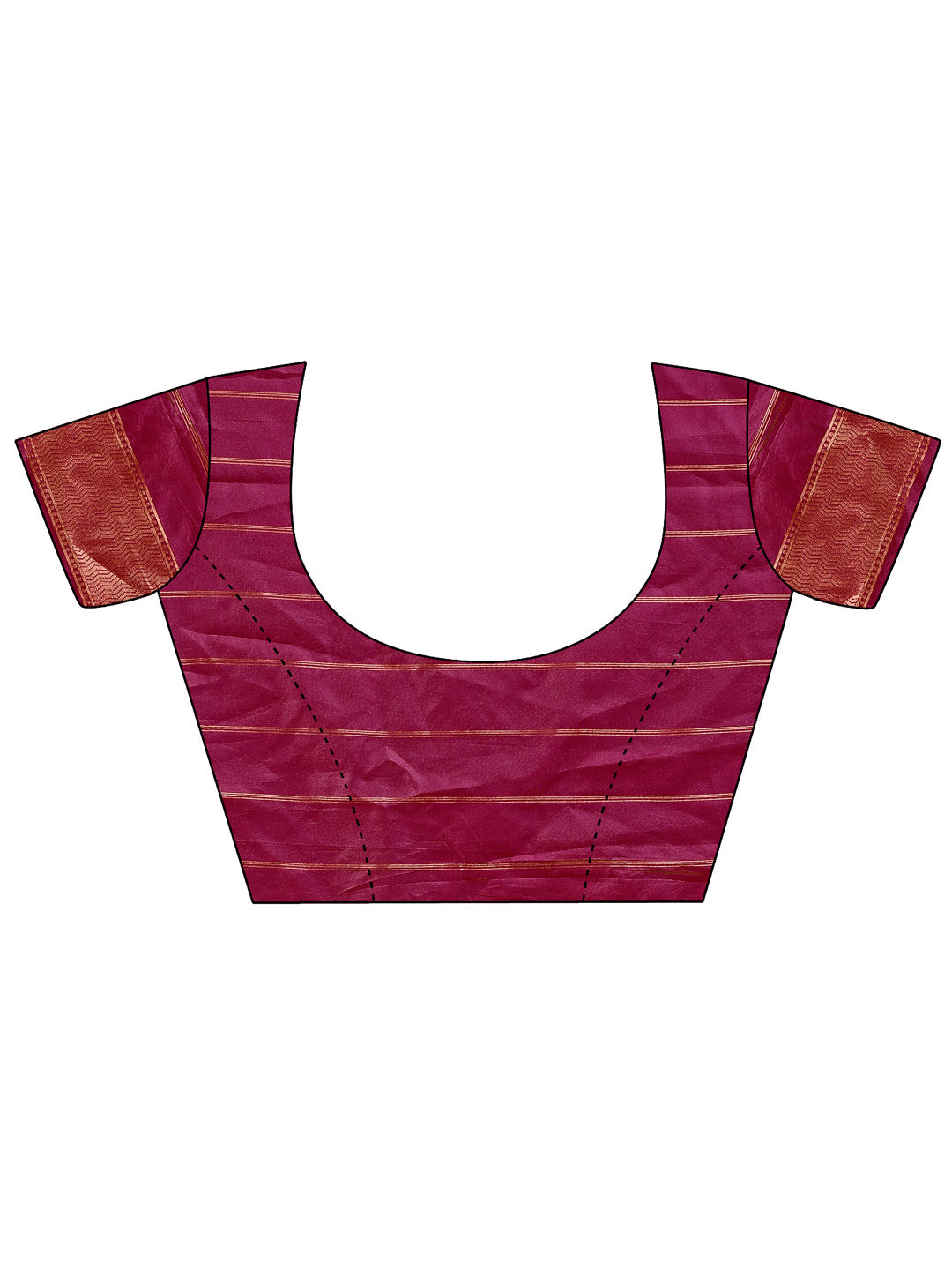 Shree Shyam Fashion Vibrant Copper & Magenta Banarasi Silk Saree with Colorful Pallu - Perfect Blend of Tradition and Festive Elegance | Grocsy