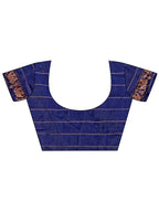 Shree Shyam Fashion Fiery Navy Blue Banarasi Silk Saree with Gold Zari and Colorful Pallu - Perfect for Bridal,Wedding & Festive Glamour | Grocsy