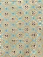 Shree Shyam Fashion Beige Cotton Woven Zari Work Traditional Tassel Saree | Grocsy