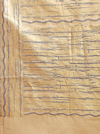 Shree Shyam Fashion Cream Cotton Woven Zari Work Traditional Tassel Saree | Grocsy