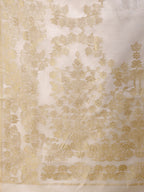 Shree Shyam Fashion Off White Cotton Woven Zari Work Traditional Tassel Saree | Grocsy