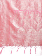 Shree Shyam Fashion Pink Linen Cotton Saree - Elegant Simplicity for Everyday Grace | Grocsy