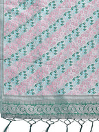 Shree Shyam Fashion Radiant Teal Silk Saree with Pink & Blue Floral Pattern - Perfect for Weddings & Festive Glamour | Grocsy