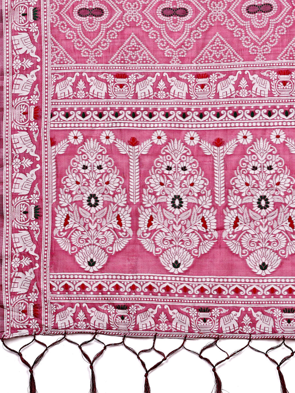 Shree Shyam Fashion Graceful Pink Printed Saree - A Symphony of Culture and Feminine Charm | Grocsy