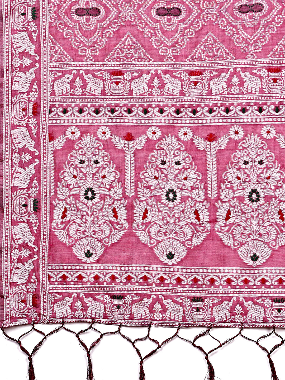 Shree Shyam Fashion Graceful Pink Printed Saree - A Symphony of Culture and Feminine Charm | Grocsy