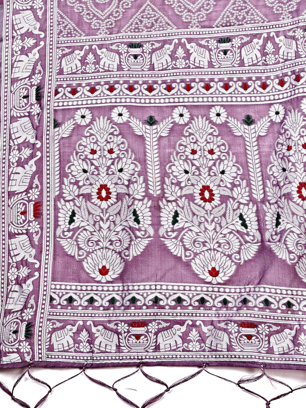 Shree Shyam Fashion Graceful Purple Printed Saree - A Symphony of Culture and Feminine Charm | Grocsy