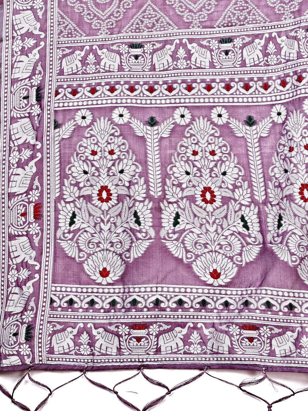 Shree Shyam Fashion Graceful Purple Printed Saree - A Symphony of Culture and Feminine Charm | Grocsy