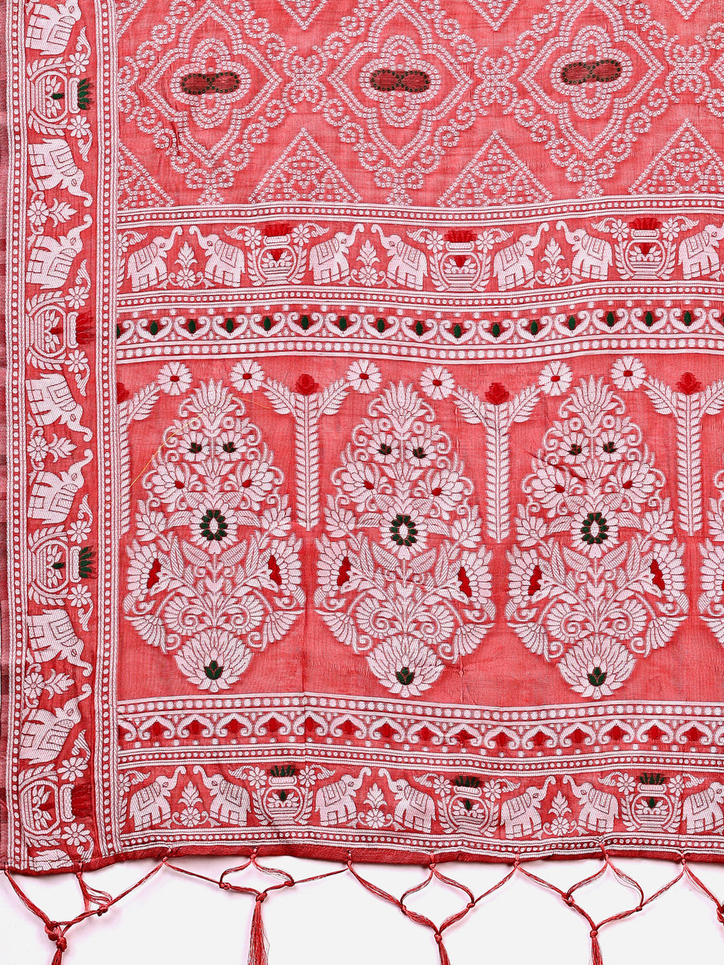 Shree Shyam Fashion Graceful Peach Printed Saree - A Symphony of Culture and Feminine Charm | Grocsy