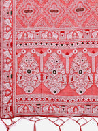 Shree Shyam Fashion Graceful Peach Printed Saree - A Symphony of Culture and Feminine Charm | Grocsy