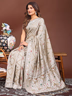 Shree Shyam Fashion Graceful Brown Printed Saree - A Symphony of Culture and Feminine Charm | Grocsy