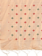 Shree Shyam Fashion Elegant Cream Woven Work Saree - A Whiff of Tradition Wrapped in Grace | Grocsy