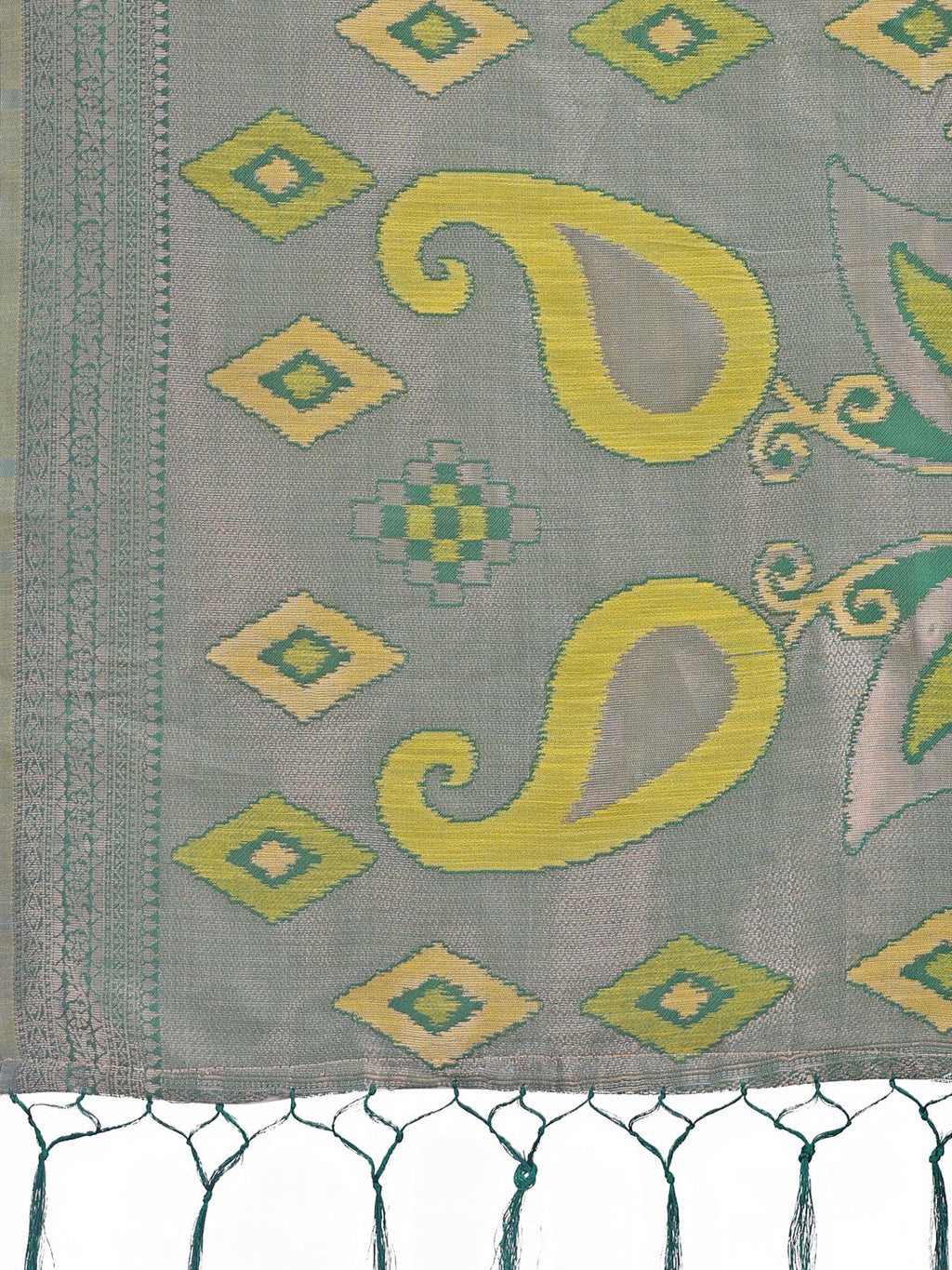 Shree Shyam Fashion Stylish Yellow Linen Cotton Saree with Woven Design - Lightweight Elegance for Everyday Grace | Grocsy