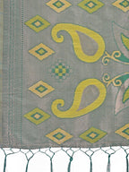 Shree Shyam Fashion Stylish Yellow Linen Cotton Saree with Woven Design - Lightweight Elegance for Everyday Grace | Grocsy