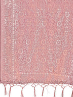Shree Shyam Fashion Elegant Purple Linen Cotton Saree with Silver Zari Border & Geometric Weave - Daily,Office & Festive Wear | Grocsy
