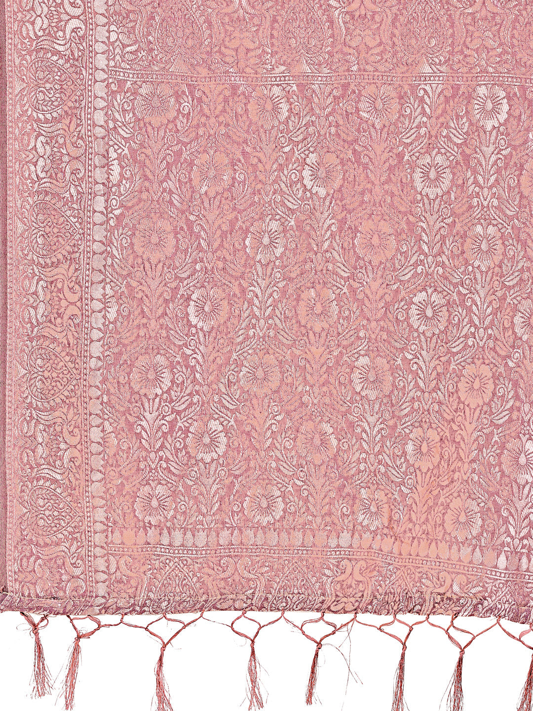 Shree Shyam Fashion Elegant Purple Linen Cotton Saree with Silver Zari Border & Geometric Weave - Daily,Office & Festive Wear | Grocsy