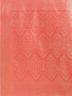 Shree Shyam Fashion Peach Banarasi silk Woven Zari Work Traditional Tassel Saree | Grocsy
