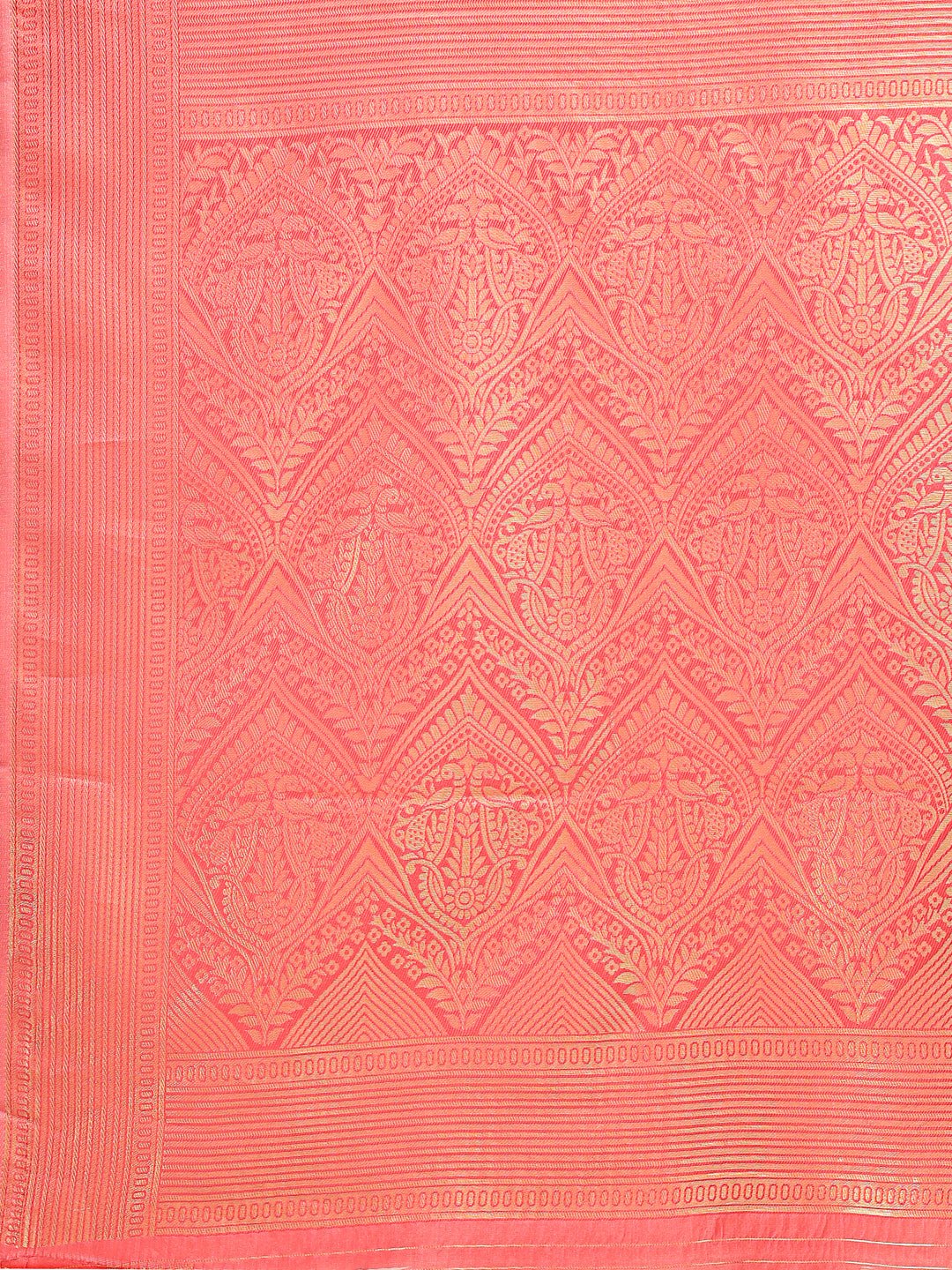 Shree Shyam Fashion Yellow & Red Banarasi silk Woven Zari Work Traditional Tassel Saree | Grocsy