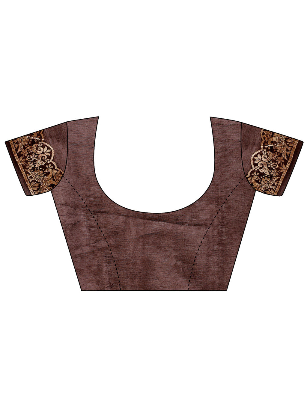 Shree Shyam Fashion Majestic Brown Linen Cotton Saree with Royal Peacock Pallu - A Celebration of Heritage and Grace | Grocsy