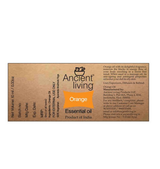 Ancient Living Orange Essential Oil | Grocsy