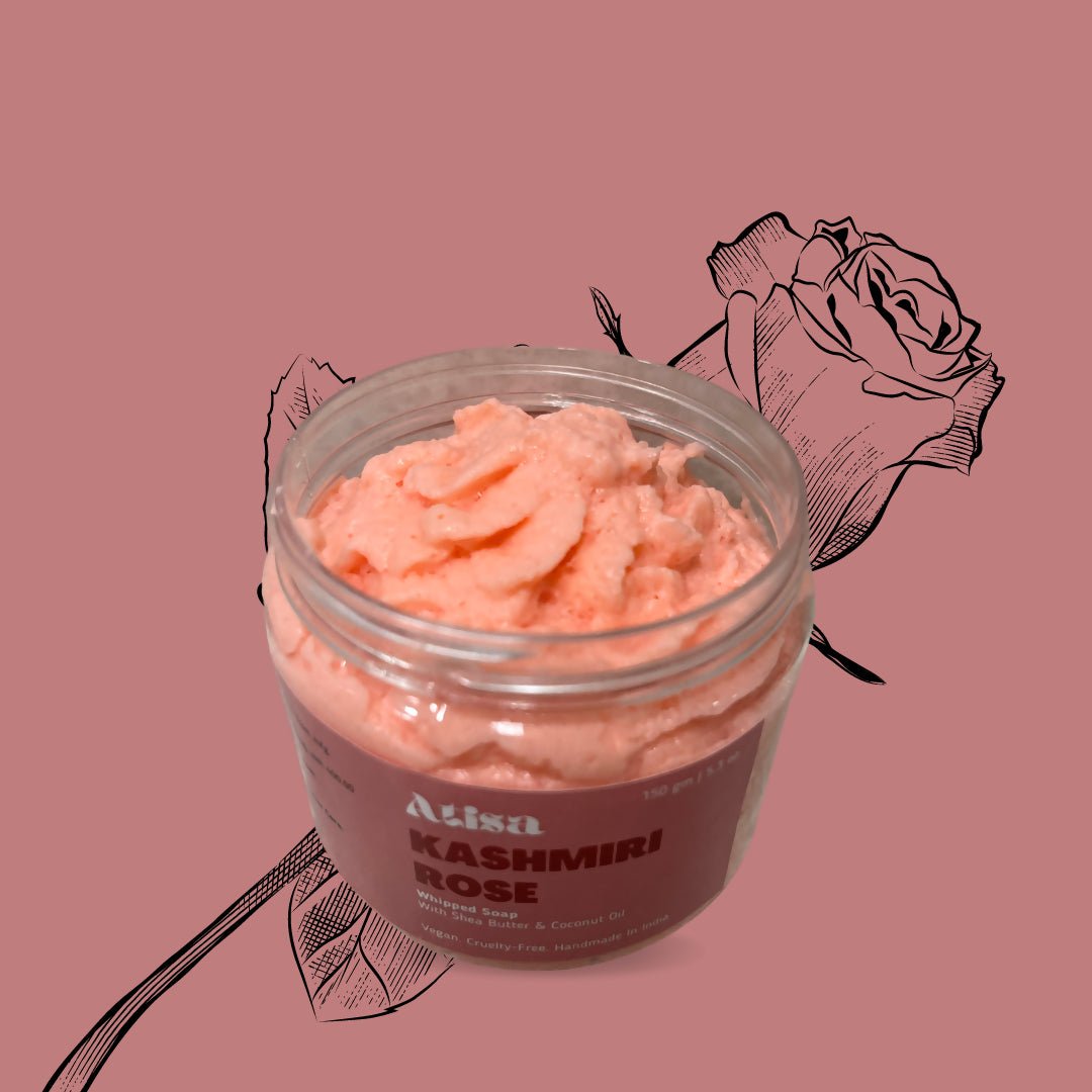 Atisa Kashmiri Rose Whipped Soap | Grocsy