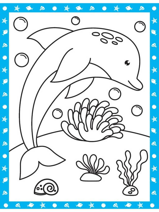 Dreamland Publications Under Ocean Neon Colour & Sticker Dots Book Over 500 Stickers for Kids | Grocsy