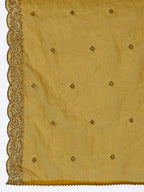 Hand Embroidered Kurta With Pant & Dupatta Premium Luxury, Mustard - Hiral Fashion | Grocsy
