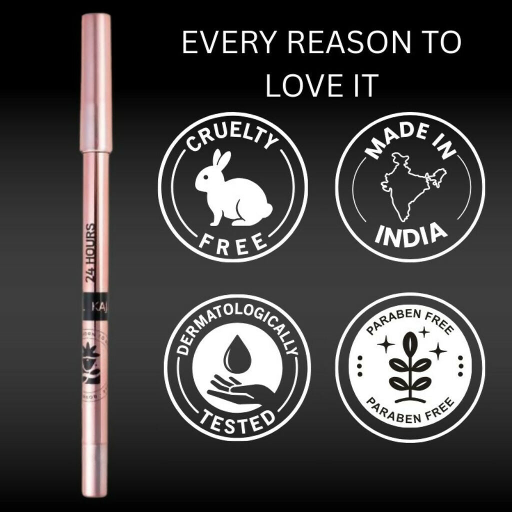 BOBI 24 Hours Kajal For Eyes Smudgeproof Waterproof Formula | Grocsy