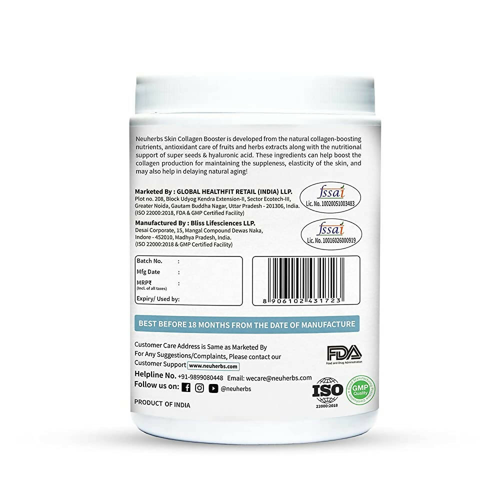 Neuherbs Skin Collagen Booster Powder-Mixed Fruit Flavor | Grocsy