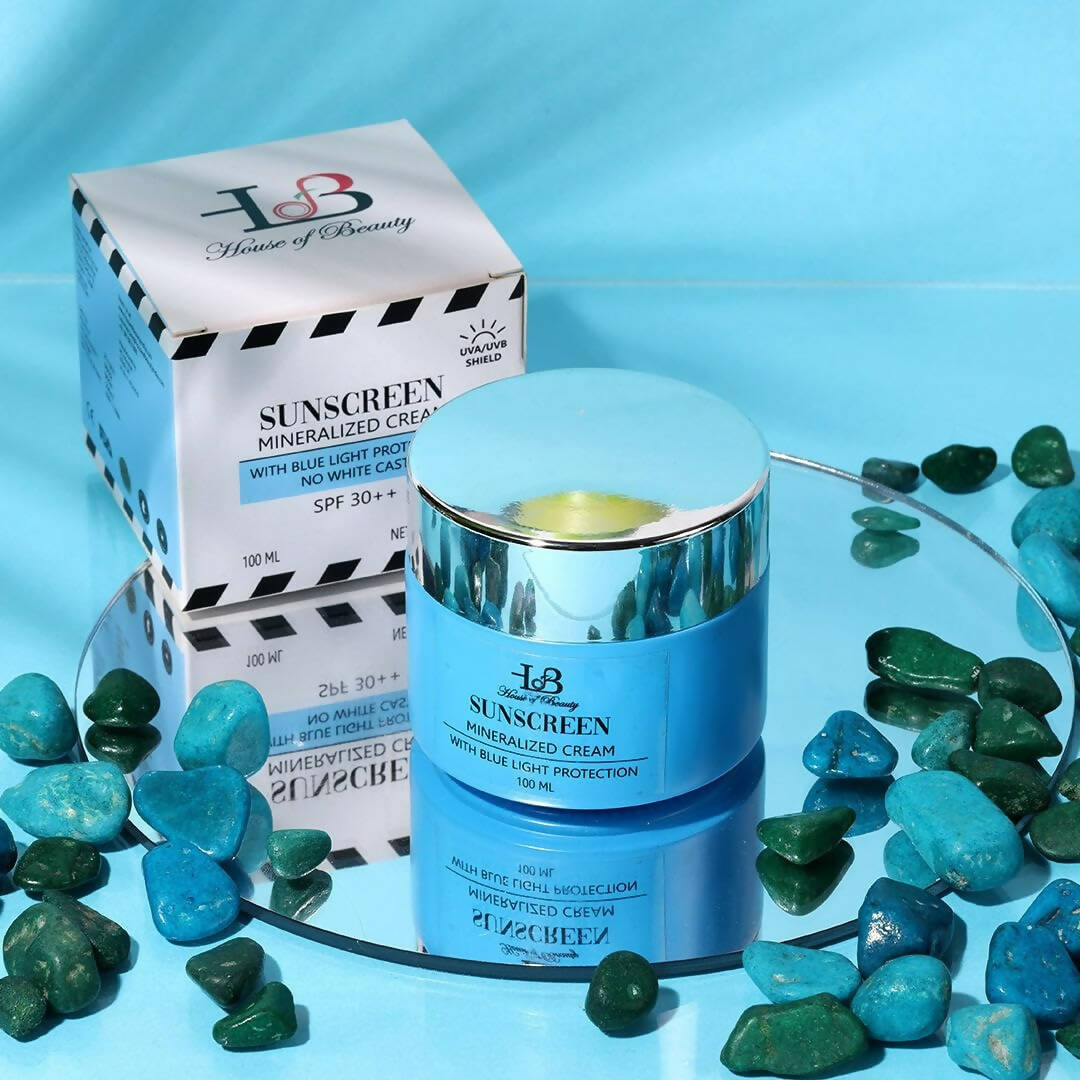 House Of Beauty Mineral Sunscreen With Blue Light Protection | Grocsy