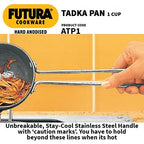 Hawkins Futura 1 Cup Tadka Pan-240 ml Pan, Black | Grocsy