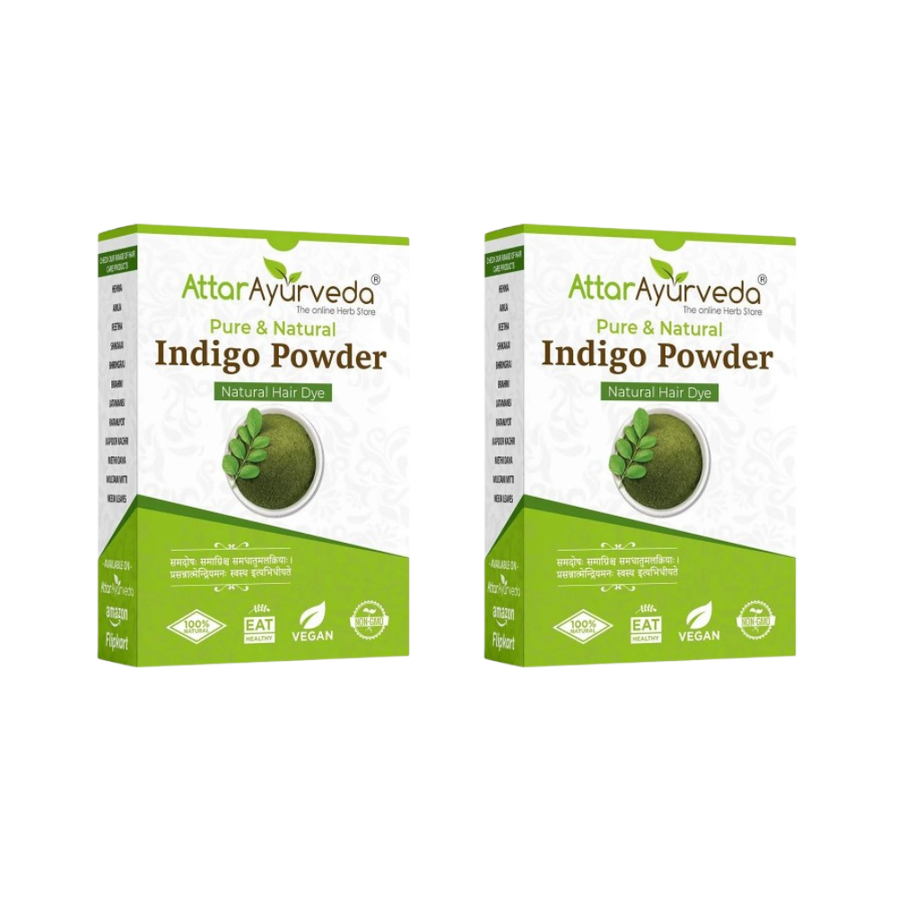 Attar Ayurveda Pure & Natural Indigo Powder - Natural Hair Dye | Grocsy