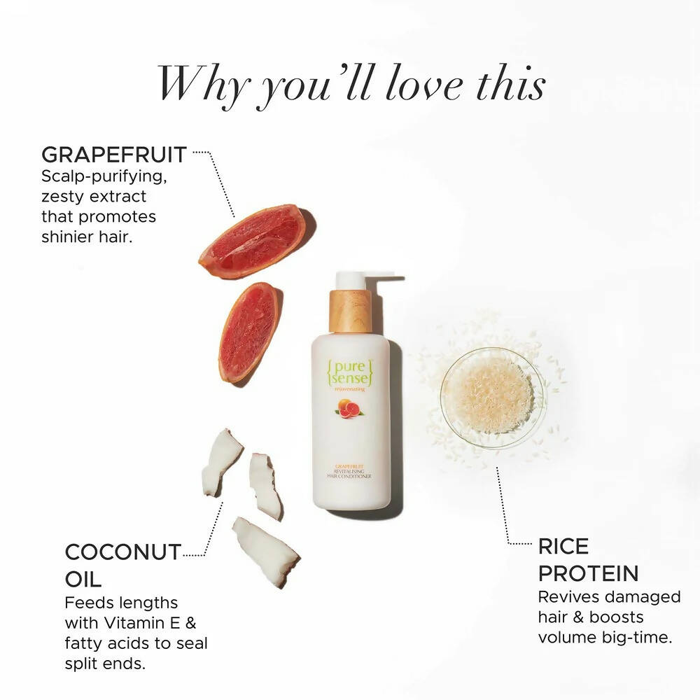 PureSense Rejuvenating Grapefruit Revitalising Hair Conditioner | Grocsy