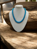 Inhanns Noor-E-Jalwa – Handmade Crystal Bead Necklace -Adjustable - Sky Blue Only Necklace | Grocsy