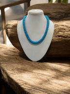 Inhanns Noor-E-Jalwa – Handmade Crystal Bead Necklace -Adjustable - Sky Blue Only Necklace | Grocsy