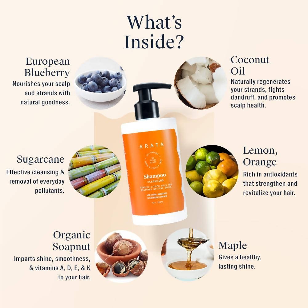 Arata Cleansing Shampoo | Grocsy