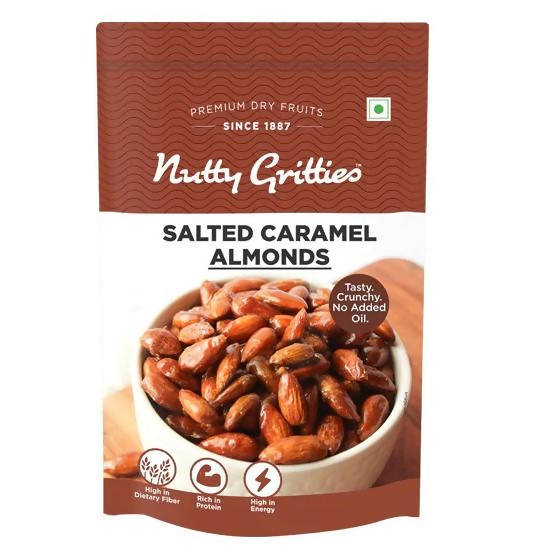 Nutty Gritties Salted Caramel Almonds | Grocsy