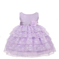 Asmaani Baby Girl's Lavender Colour Satin A-Line Maxi Full Length Dress (AS-DRESS-22107) | Grocsy