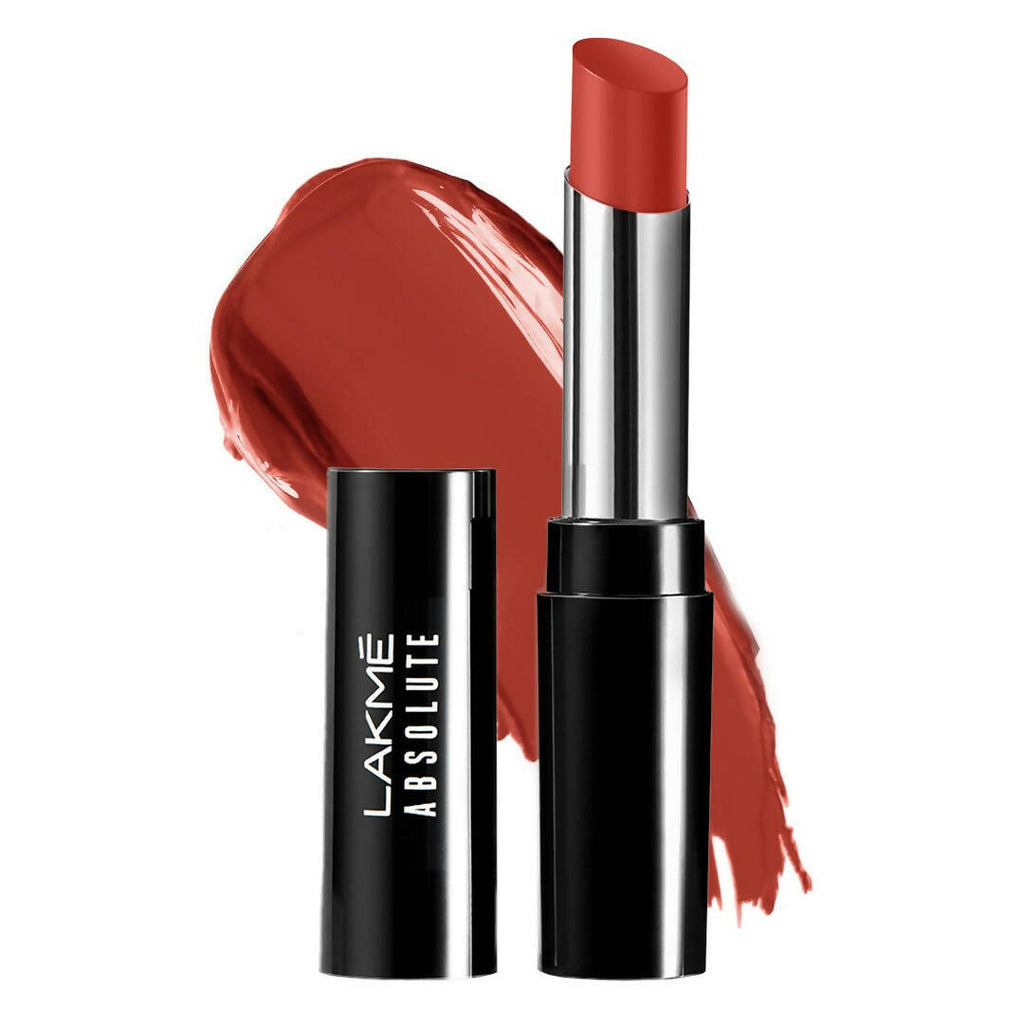 Lakme Absolute Skin Dew Satin Lipstick - 303 Red Alert | Grocsy