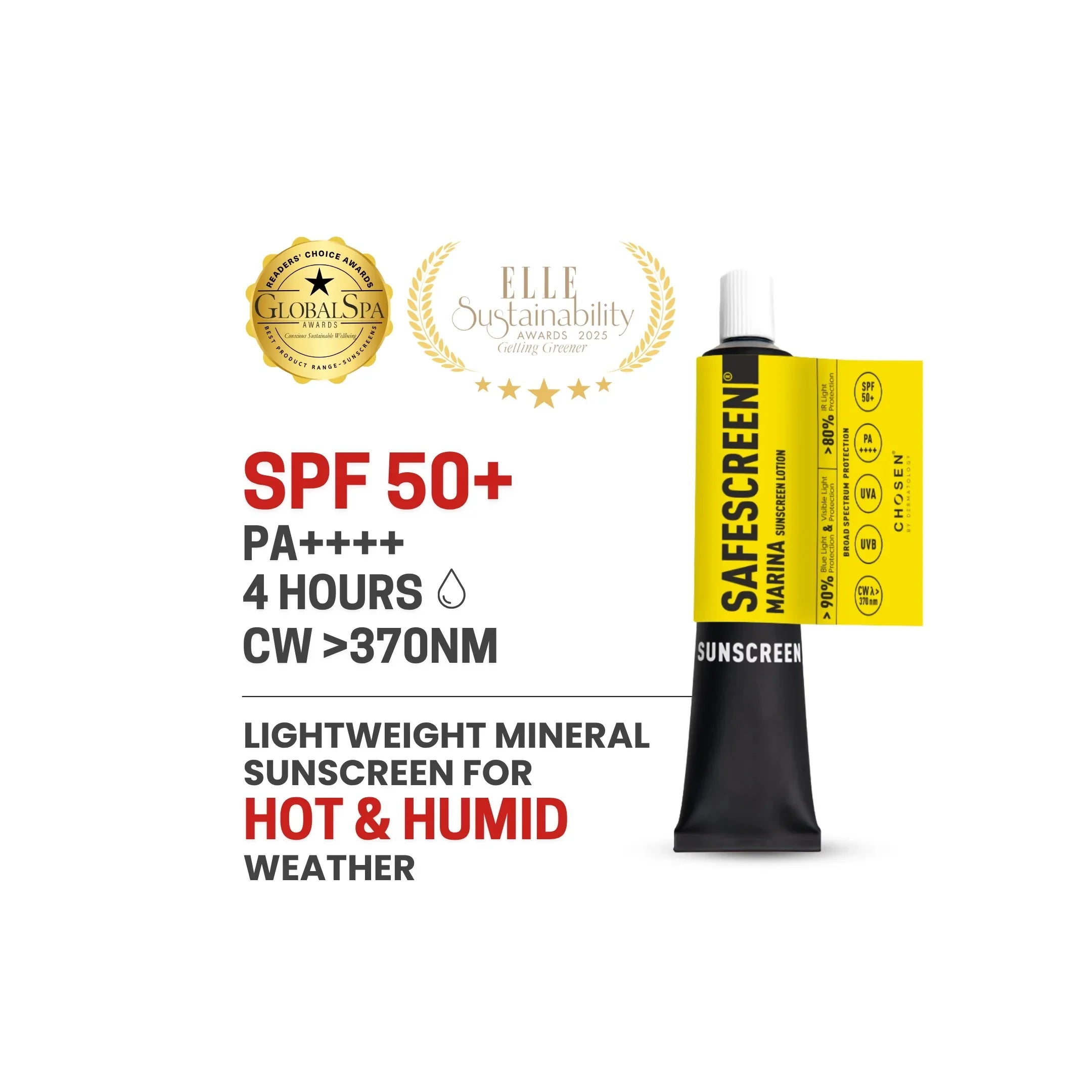 Chosen Safescreen Marina Sunscreen Lotion Spf 50+ | Grocsy
