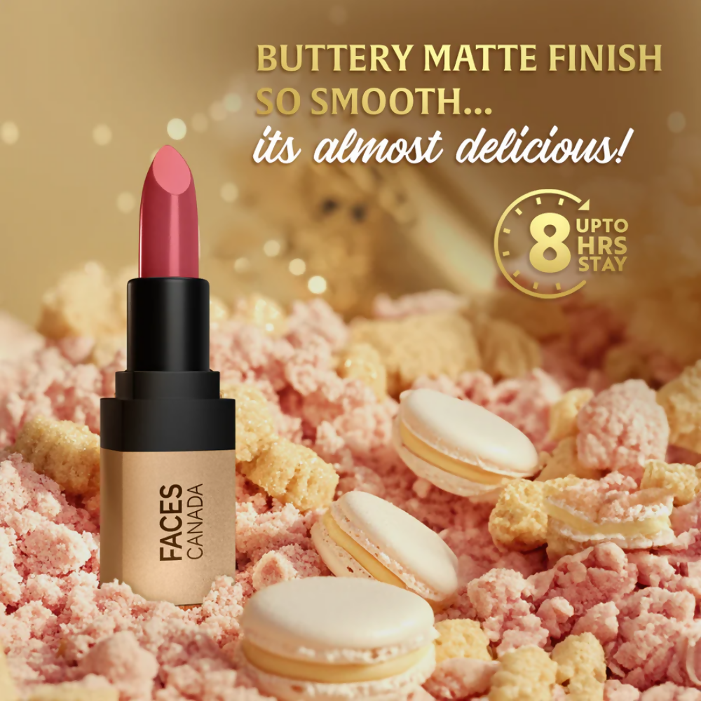 Faces Canada Comfy Matte Velvet Touch Lipstick - Pink Biscoff 03 | Grocsy
