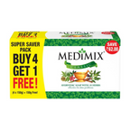 Medimix Ayurvedic Classic 18 Herbs Soap, 150 g (4 + 1 Offer Pack) | Grocsy