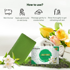 LA Organo Handmade Jasmine Bathing Soap | Grocsy