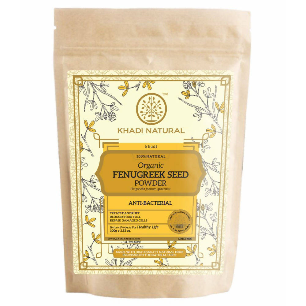 Khadi Natural Organic Fenugreek Seed Powder | Grocsy