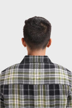 Xkind Green Checks Regular Fit Shirt | Grocsy