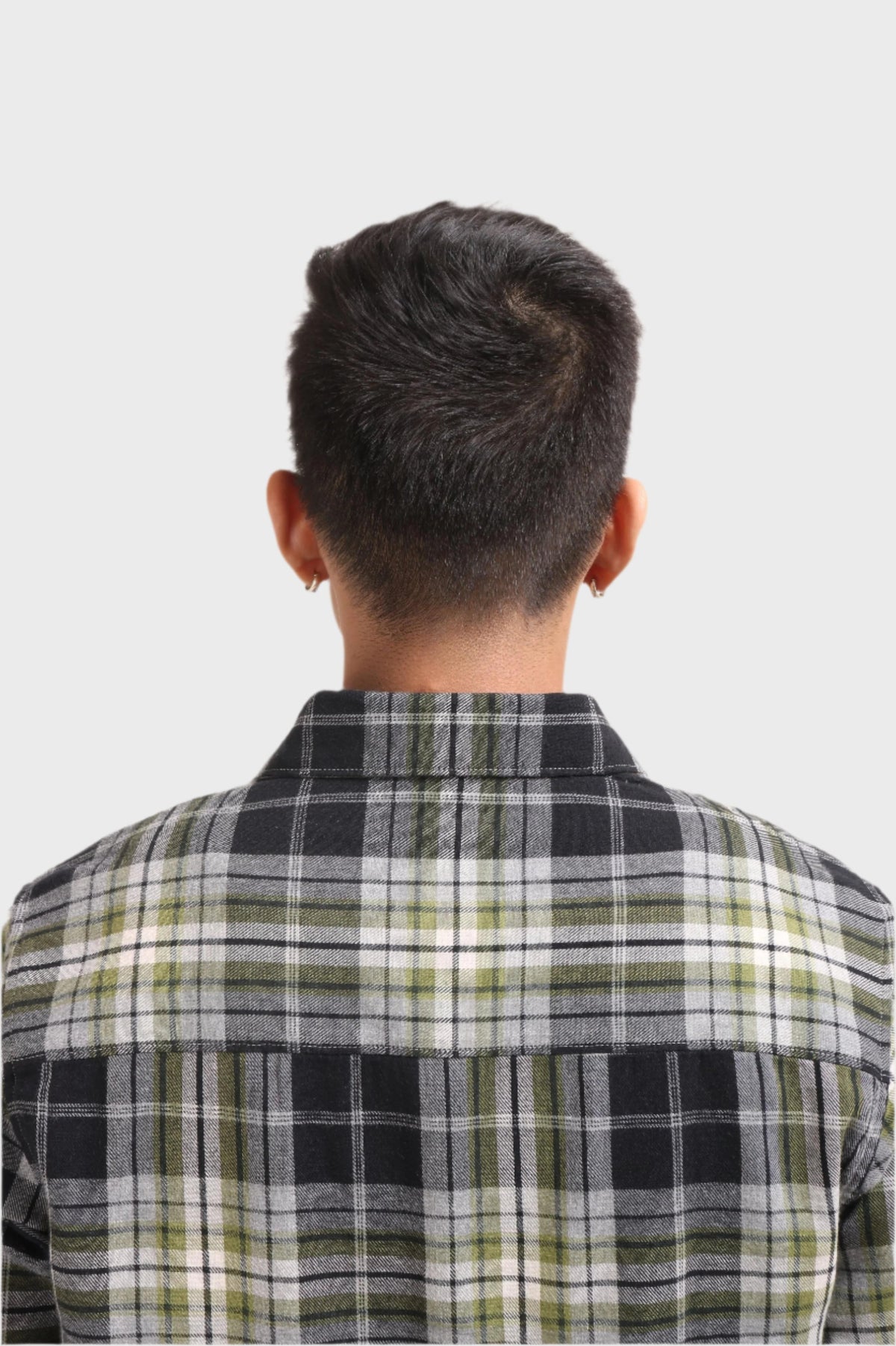 Xkind Green Checks Regular Fit Shirt | Grocsy
